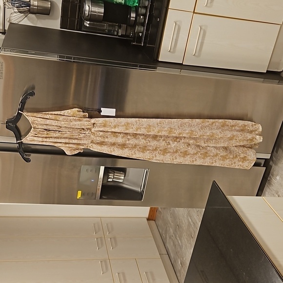 💕ASTR💕 Mid Cutout Sleeveless Maxi Dress ~ Green Watercolor Medium M NWT - Picture 10 of 16